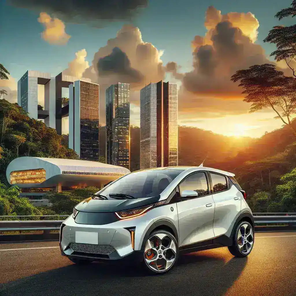 "Novo carro elétrico popular da Renault, disponível para venda no Brasil, destacando design moderno e sustentável."