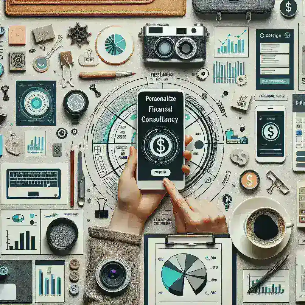 "Consultoria financeira personalizada para freelancers utilizando aplicativo inovador - imagem ilustrativa de um profissional utilizando o app em um laptop."